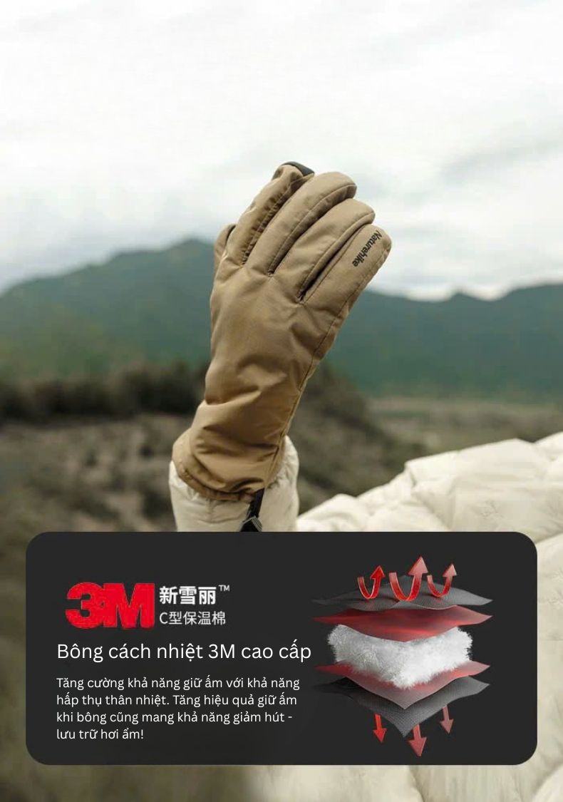 Găng tay leo núi mùa đông Naturehike CYY2341KA023