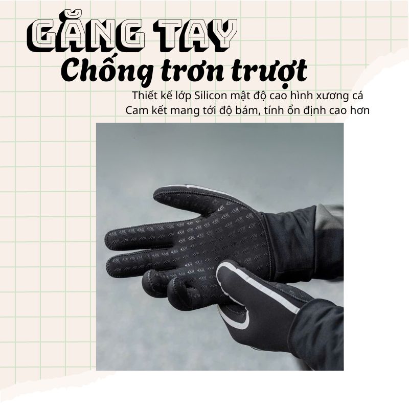 Găng tay đạp xe chống trơn trượt Rockbros S365 - 16310007