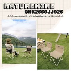 Ghế ngồi dã ngoại, câu cá gọn nhẹ Naturehike CNK2550JJ025