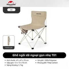 Ghế ngồi dã ngoại, câu cá gọn nhẹ Naturehike CNK2550JJ025