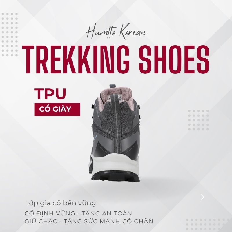 Giày leo núi cao cổ nữ Humtto 260937B - Chuyên nghiệp, hiệu suất cao