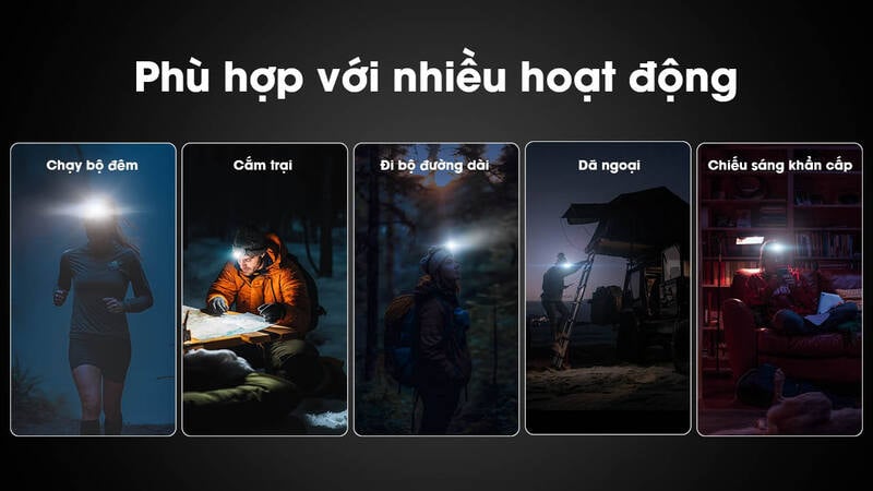 Đèn pin đội đẩu siêu nhẹ Nitecore HA15 UHE 400LM