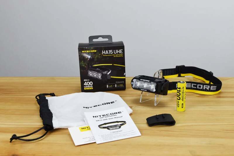 Đèn pin đội đẩu siêu nhẹ Nitecore HA15 UHE 400LM
