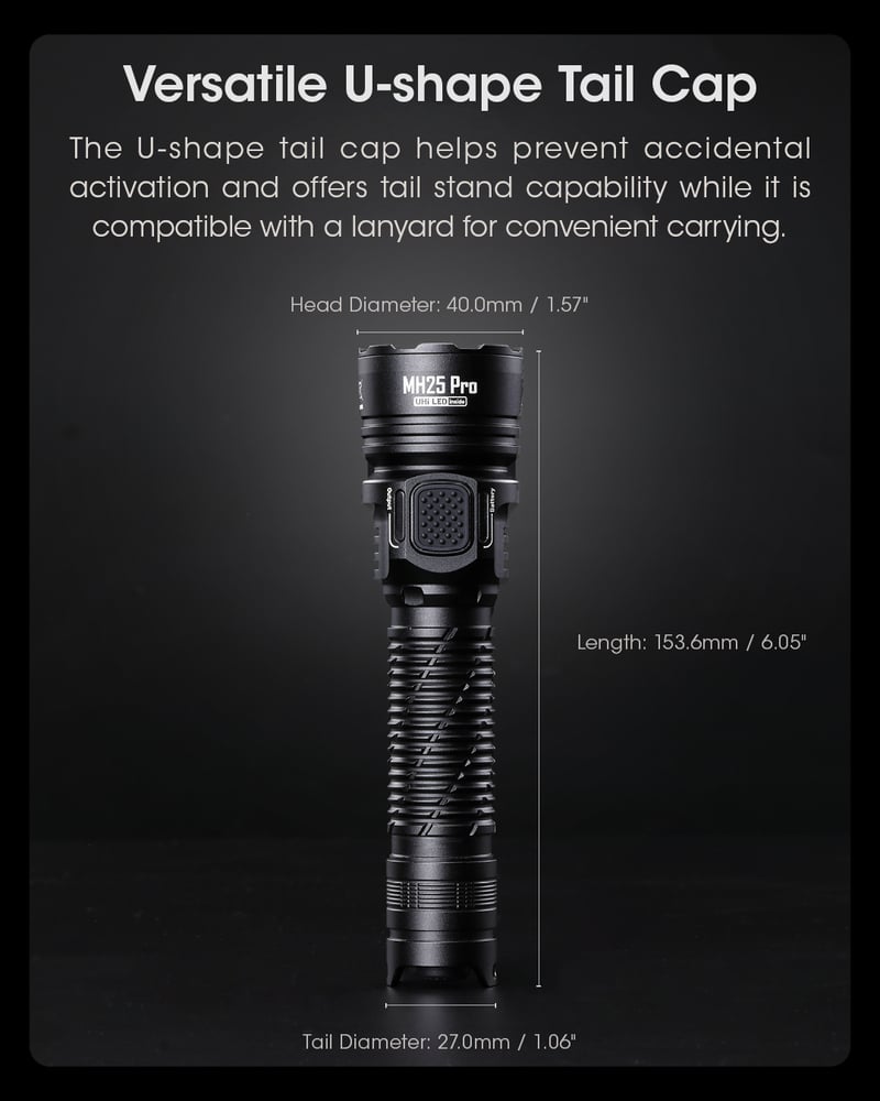 Nitecore MH25 Pro - Đèn pin cầm tay 3300LM với cực ly 750 mét