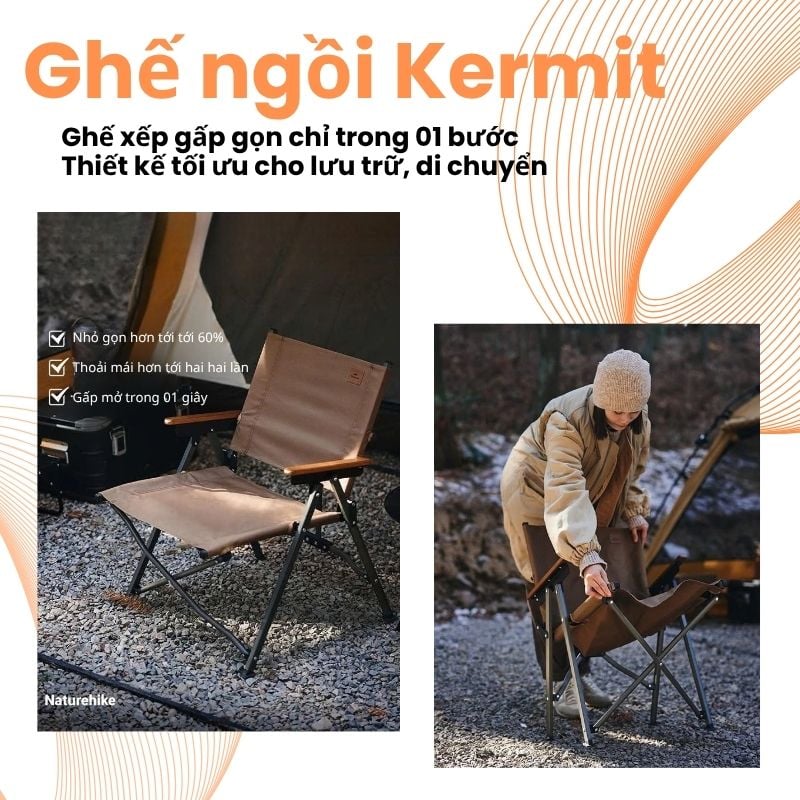 Ghế ngồi Kermit nâng cấp Naturehike CNK2300JJ018 - L04