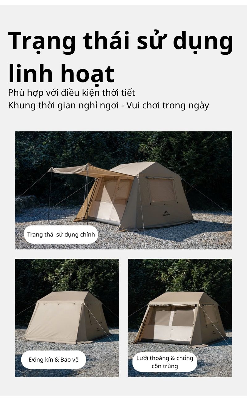 Naturehike CNK2550WS043 - Lều cắm trại Naturehike Village cao cấp