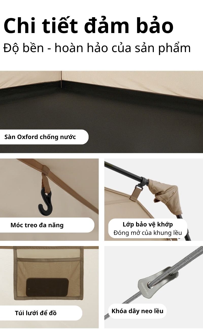 Naturehike CNK2550WS043 - Lều cắm trại Naturehike Village cao cấp