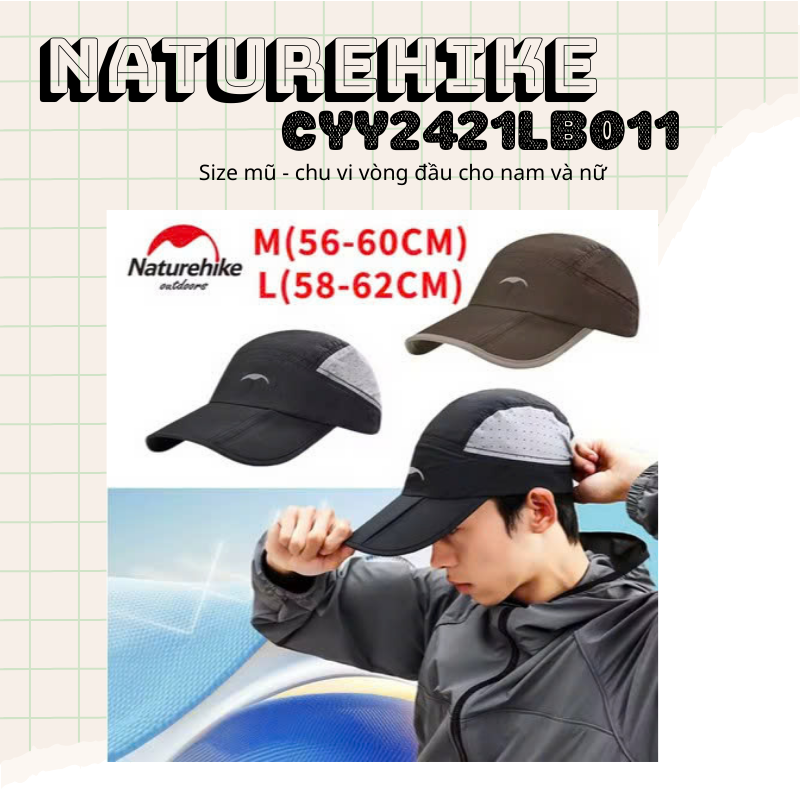 Mũ lưỡi trai gấp gọn, UPF50+ Naturehike CYY2421LB011