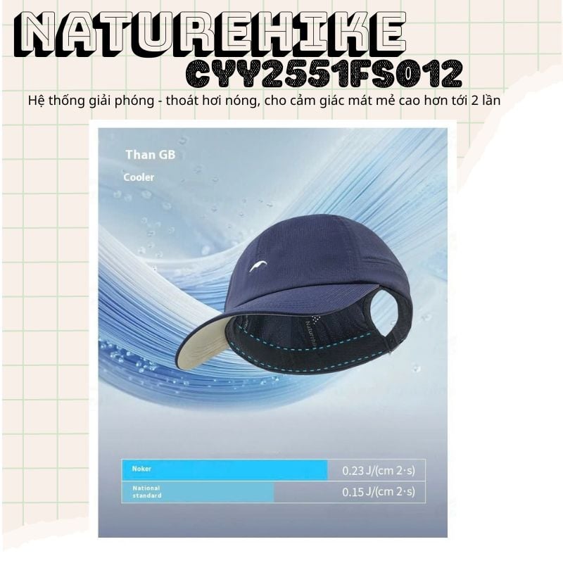 Mũ lưỡi trai thời trang nhẹ Naturehike CYY2551FS012 - Chống nắng UPF50+