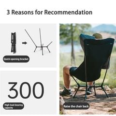 Ghế ngồi mặt trăng Naturehike CNK2550JJ013 - YL01 tựa lưng cao