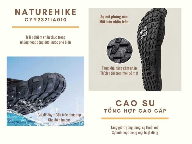 Giày đi nước chống thấm thoáng khí nước Naturehike CYY2321IA010