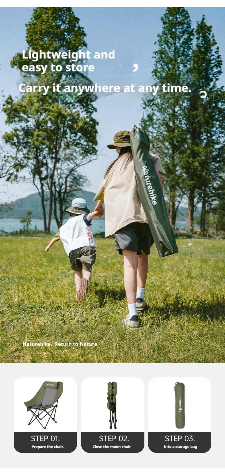 CNK2550JJ019 - Ghế gấp thư giãn Naturehike đa năng