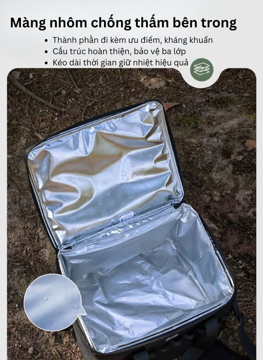 Túi giữ nhiệt thực phẩm Campingmoon - Túi bảo ôn xách tay siêu nhẹ (BC-200 & BC-300)