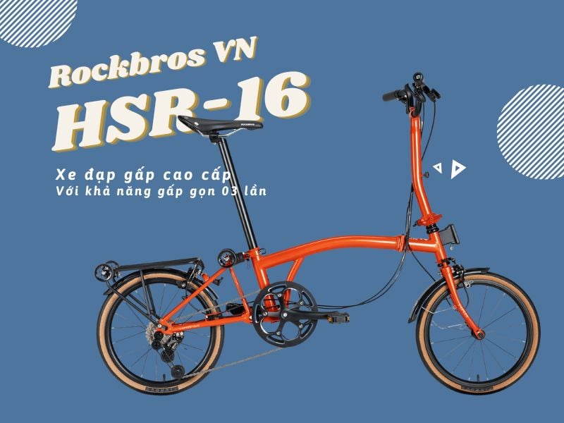 Xe đạp gấp gọn 03 lần Rockbros HRS-16