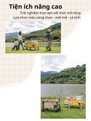 Xe kéo đồ cắm trại Naturehike CNK2450JJ017 với khả năng mở rộng khoang chứa