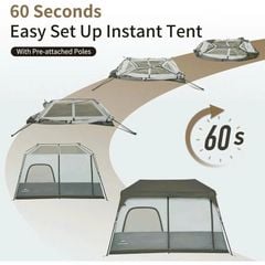 Lều Cabin cho nhóm 08 người - 02 gia đình Naturehike CNK2350WS016