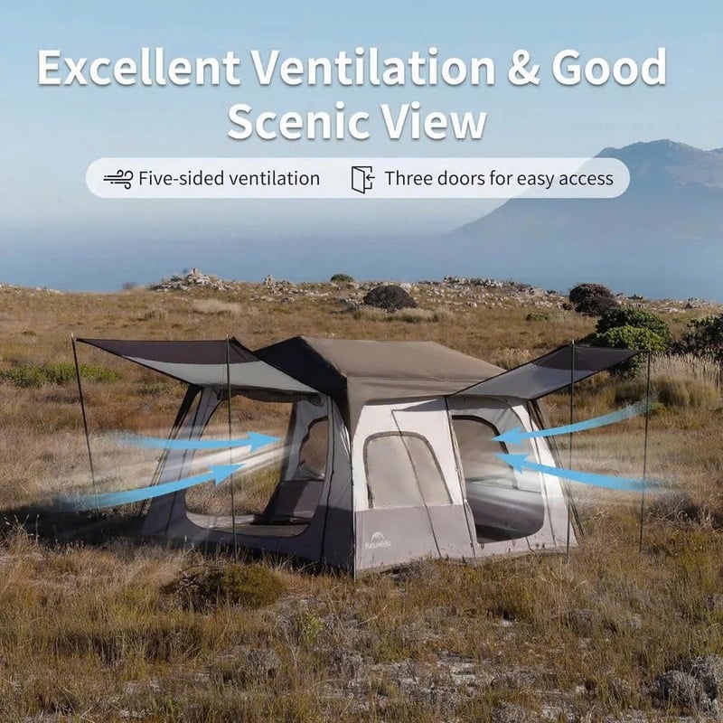 Lều Cabin cho nhóm 08 người - 02 gia đình Naturehike CNK2350WS016