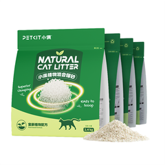 Cát vệ sinh vón cục PETKIT NATURAL CAT LITTER 2.4kg hỗn hợp hữu cơ cho mèo từ sắn, đậu, bắp & baking soda
