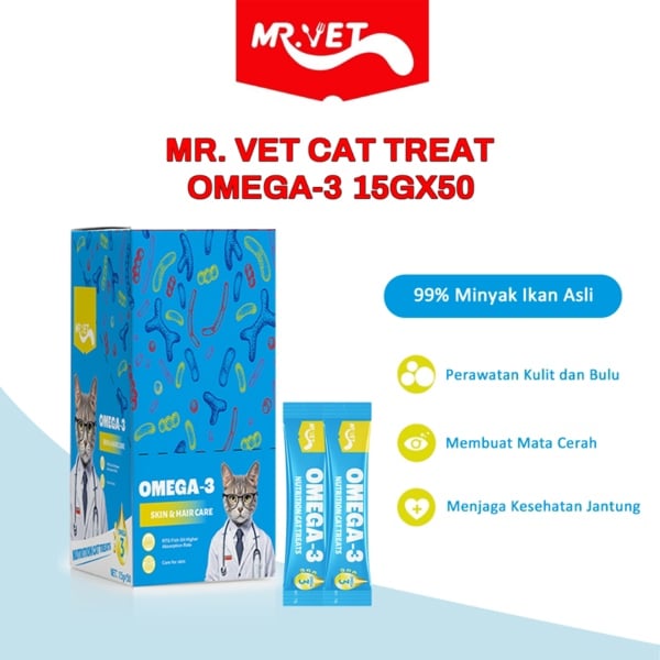 Mr.Vet Nutrition Cat Treat 750g (15gx50) - Súp thưởng cho mèo