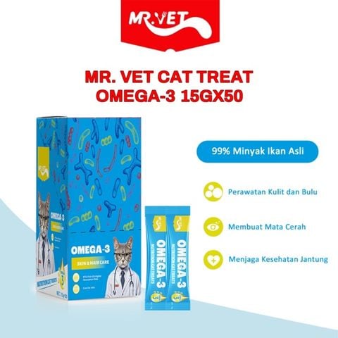 Mr.Vet Nutrition Cat Treat 750g (15gx50) - Súp thưởng cho mèo