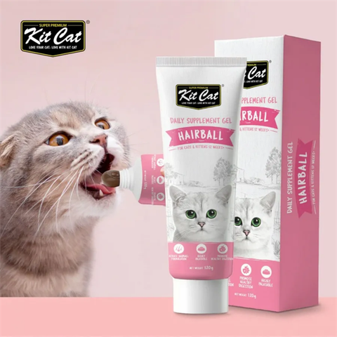 Kit Cat Daily Supplement Gel 120g - Gel hỗ trợ và ngăn ngừa búi lông