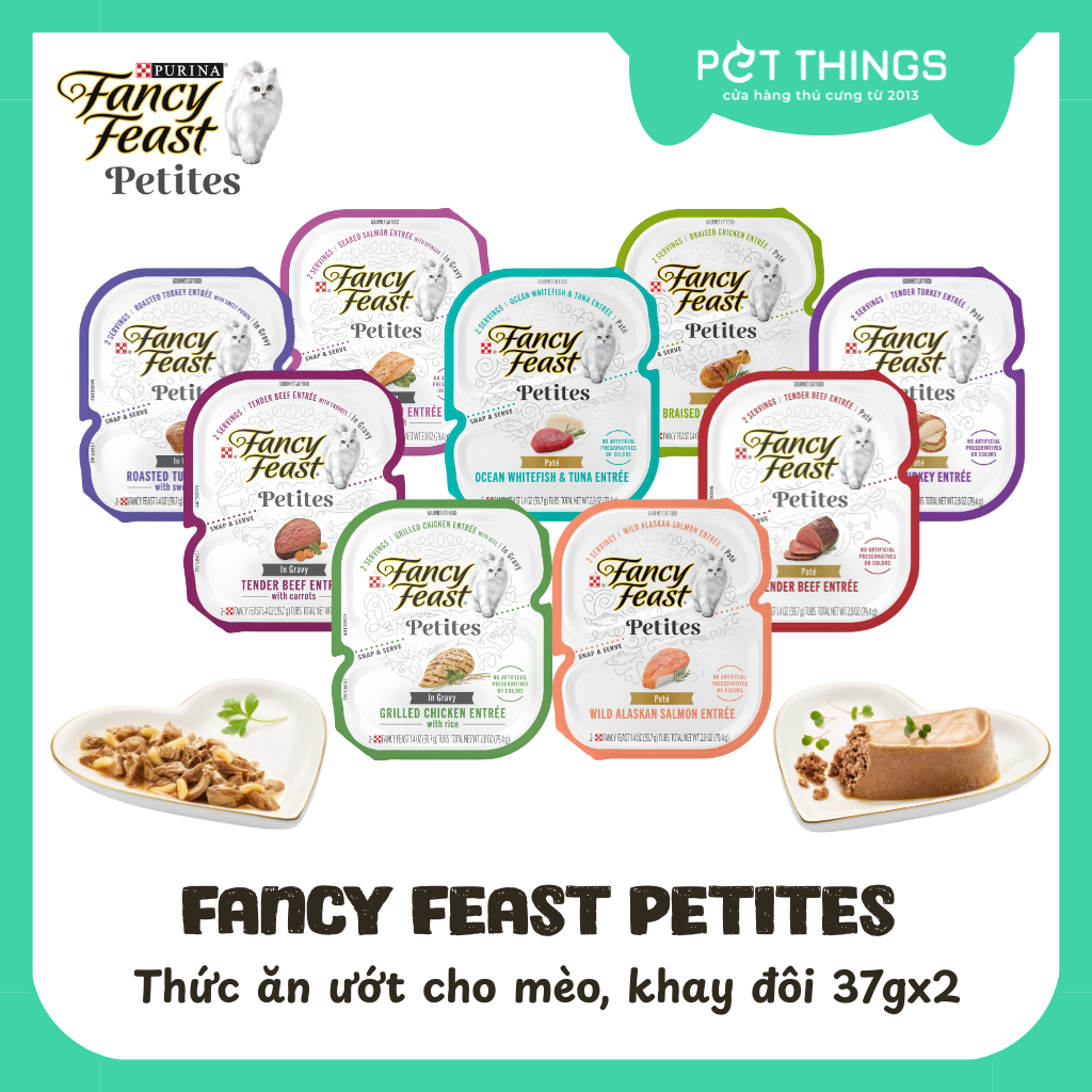 Thức Ăn Ướt / Pate Cho Mèo Fancy Feast Petites 39.7g*2