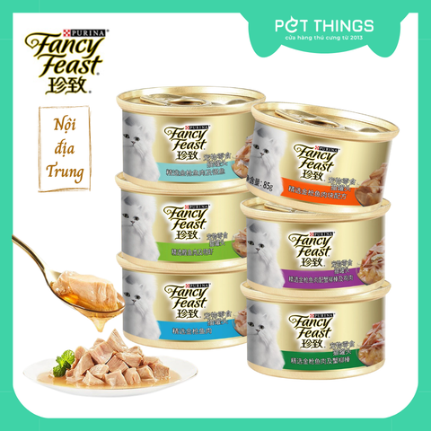 Thức Ăn Ướt Purina Fancy Feast Gold Nội Địa Trung Cho Mèo, Lon 85g