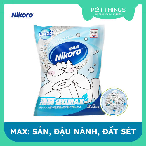 Cát Sắn mix cho Mèo Nikoro Ultra-Sucking MAX Cassava 2.5kg