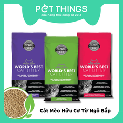 Cát vệ sinh hữu cơ Vón Cục cho mèo từ Bắp Ngô World's Best
