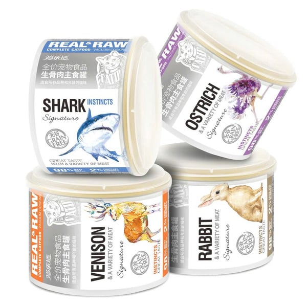 Pate cho mèo CATIDEA Real & Raw lon 170g
