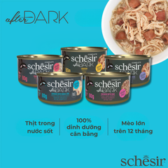 Thức Ăn Ướt Schesir After DARK In Broth Thịt Trong Nước Sốt Cho Mèo, Lon 80g