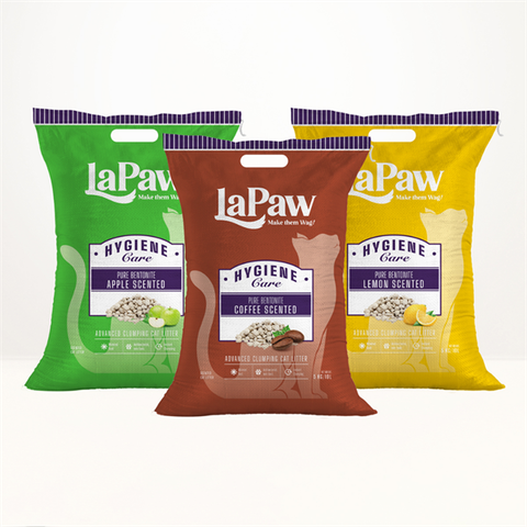 Cát vệ sinh cho mèo đất sét LAPAW Bentonite 4kg/8L vón cục, khử mùi