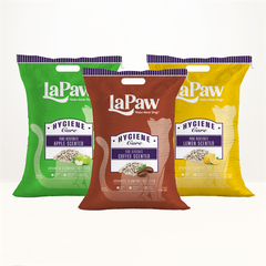 Cát vệ sinh cho mèo đất sét LAPAW Bentonite 4kg/8L vón cục, khử mùi