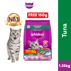 Whiskas Adult 1+ Tuna Thức Ăn Hạt Cho Mèo Trưởng Thành, Cá Ngừ