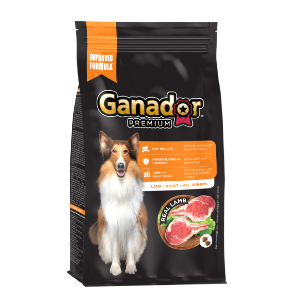 Ganador Premium Lamb & Rice Thức Ăn Hạt Cho Chó Lớn Vị Cừu & Cơm