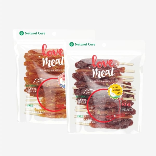 Natural Core Snack Thường cho Chó Thịt Cuộn Da Bò 160g