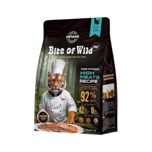 Bite Of Wild P42 Grain-Free High Meat - Thức ăn hạt kèm thịt sấy cho mèo
