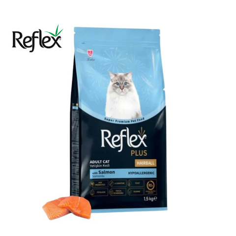 Reflex Plus Adult Cat Hairball & Indoor Thức Ăn Hạt Ngừa Búi Lông Cho Mèo 1.5Kg