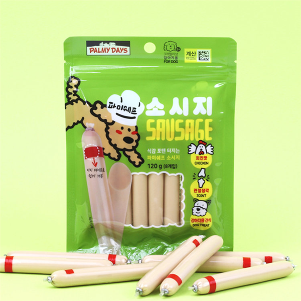Palmy Days Sausage 120g (8 cây) - Xúc xích vị gà cho chó