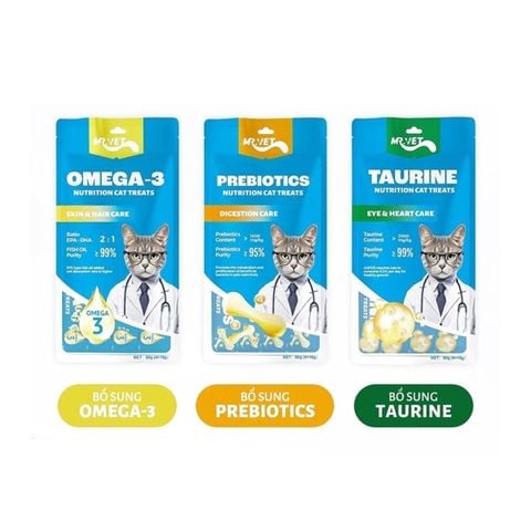 Mr.Vet Nutrition Cat Treat 60g (4x15g) - Súp thưởng cho mèo