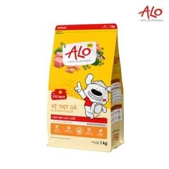ALO Dog ​​All Life Stages 1kg Thức ăn hỗn hợp cân bằng dinh dưỡng cho chó vị thịt gà