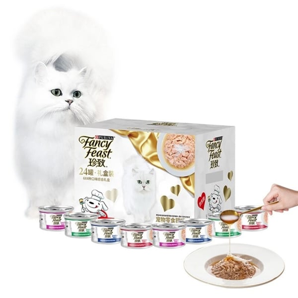 Purina CN Fancy Feast 80g Silver - Thịt Hộp Cho Mèo
