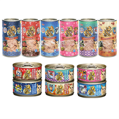 AkikA Nhật Bản Pate thịt hộp cho mèo 160g không chứa ngũ cốc