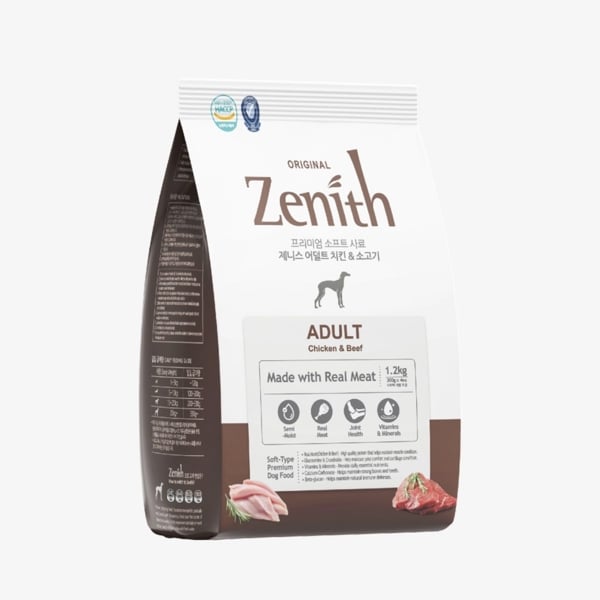 Zenith Dog Adult Original Chicken & Beef 1.2kg Thức ăn mềm thịt gà & bò cho chó trưởng thành