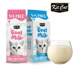 Sữa dê tươi uống liền Kit Cat Goat Milk Không Lactose cho mèo