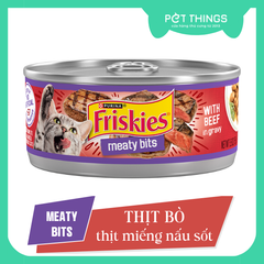 Pate Mèo Friskies Meaty Bits With Beef In Gravy 156g