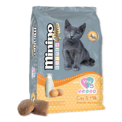 Minino Plus® Kitten Egg & Milk - Hạt cho mèo con Vị Trứng & Sữa