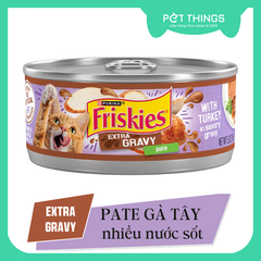 Pate cho mèo Friskies USA Extra Gravy Paté Turkey 156g (5.5oz)