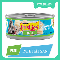 Thức ăn ướt Pate lon cho Mèo Friskies Paté Mariner's Catch 156g