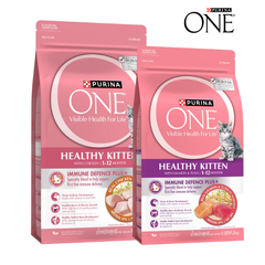 Thức ăn hạt PURINA ONE HEALTHY KITTEN cho MÈO CON dưới 12 tháng tuổi, mọi giống mèo